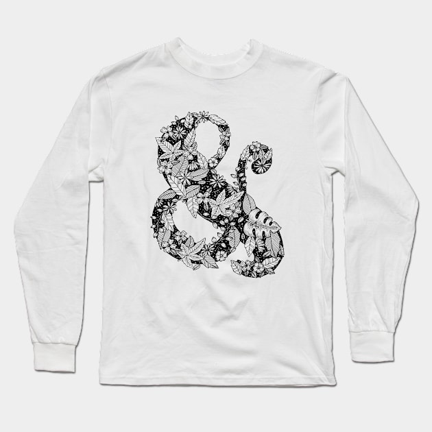 Florals Ampersand Long Sleeve T-Shirt by aftrisletter